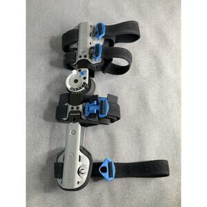 OSSUR Rebound Post Op Universal Knee Brace Gray Adjustable Size